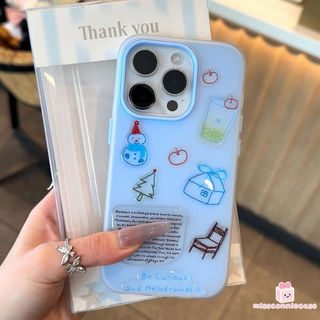 Ốp Lưng Cho Iphone 11 13 17 16 15 14 12 Pro Max Air X XR XS MAX 14 7 16 15 8 Plus Retro Dễ Thương Dachshund Gấu Mèo Con DIY Jelly Sticker Màu Kẹo Mới 2 Trong 1 Bìa Mềm
