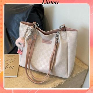 [ KÈM CHARM XINH ] Túi xách nữ túi tote công sở kẹp nách kẻ vuông thời trang K273