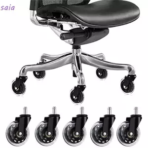 SAIA 5 Chiếc Bánh Cao Su, Bánh Xe Thay Thế 2.5 Inch / 3 Inch Ghế Văn Phòng Bánh Xe, Phần Cứng Nội Thất Bền Đẹp PU Tắt Tiếng Xoay Caster Ghế Văn Phòng Tại Nhà