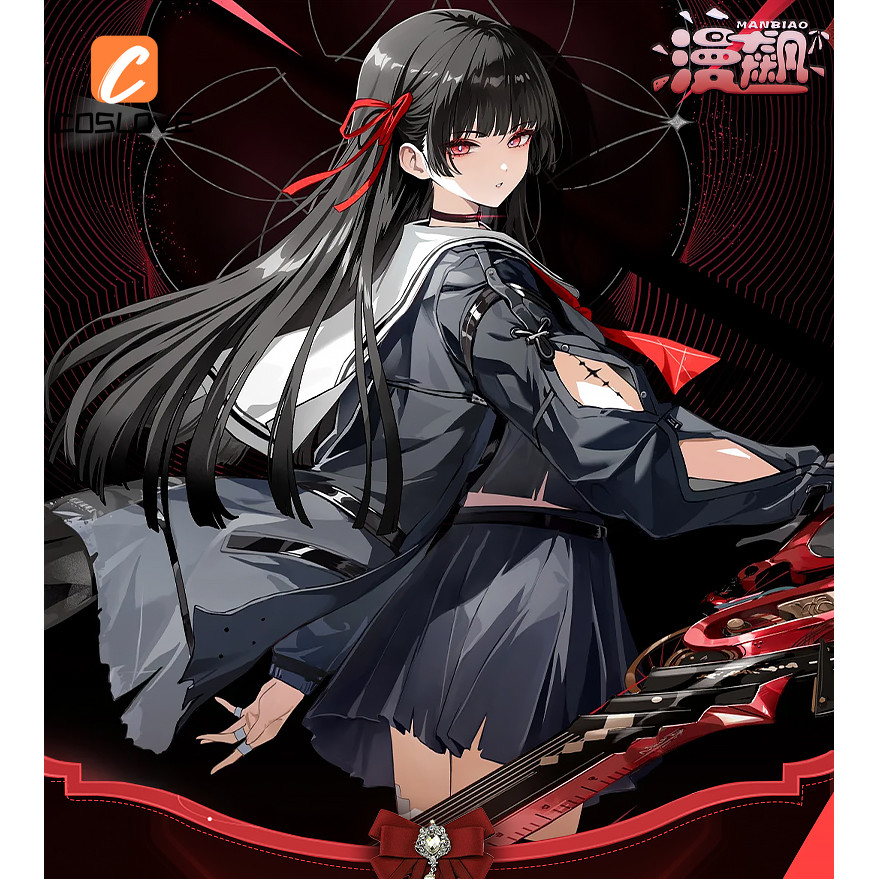 Anime-Inspired Chisa Wind Wave Game Cosplay Outfit -JK Uniform Style Dress for Women