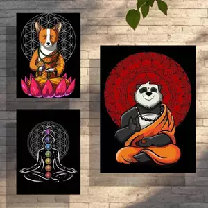 Calm Zen Yoga Và Thiền Pose Art Home Wall Decor Canvas Poster