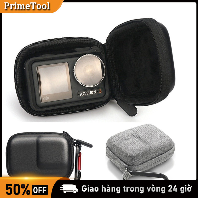 【Ready】Túi Lưu Trữ PU & Vỏ Bảo Vệ Cho DJI Action 4, Gopro 9 10 11, Insta 360 Ace Pro - Phụ Kiện Chất Lượng Cao