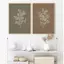 Vintage Fern Botanical Branch Olive Wildflower Poster Không Khung Tranh Canvas Cho Phòng Khách Trang Trí Nhà