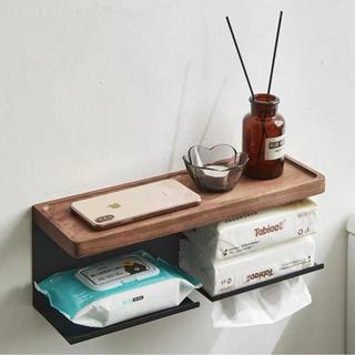 Sao BiểnHome Kim Loại Quả óc chó Gỗ Chắc Chắn Đục Lỗ Phòng Tắm Nhà Vệ Sinh Giấy Dán Tường Giấy Vệ Sinh Kệ Giấy