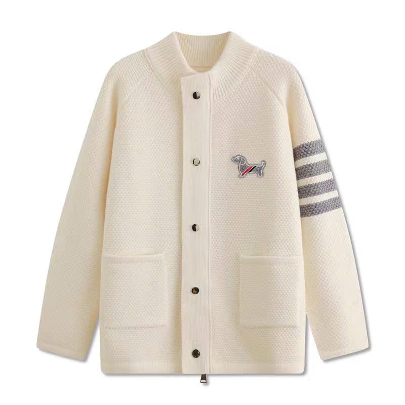 Áo Bomber Cúc Bấm 2 Túi Dệt Cún Thom KCloset Áo Khoác Len Dày Dặn Dáng Rộng Nam Nữ NA37