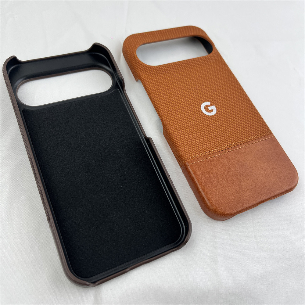 Ốp Điện Thoại Da Vải Lanh Cotton Mờ Sang Trọng Cho Google Pixel 10 9 Pro XL 10 9 8 Pro 8A Thời Trang Đơn Giản Chống Sốc Bảo Vệ
