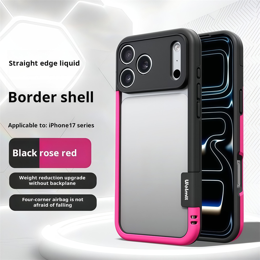 Ốp điện thoại viền màu cho iPhone 17 Pro Max 12 13 14 15 16 pro max 15 16 plus Vỏ điện thoại di động chống trượt rỗng