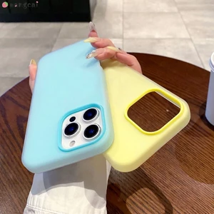 Dành Cho OPPO Reno 14 Pro 14F 13F 12F 13 12 Pro 11F 11 Pro 10 8 Pro 4G 5G Ốp Điện Thoại 2 Trong 1 Màu Kẹo Hai Lớp Nhiều Màu Sắc Mờ Màu Trắng Vỏ