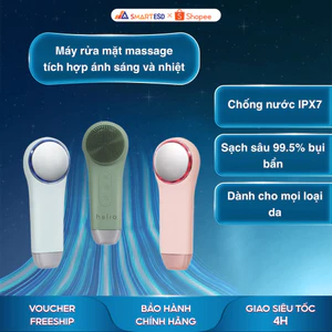 Máy rửa mặt massage tích hợp ánh sáng và nhiệt Halio Multi-Task - Bảo hành chính hãng 24 tháng