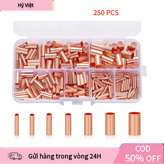 【Hỷ】Set 250 Đầu Cos Đồng Chuyên Dụng Cho Điện Gia Dụng, Ô Tô, Dây 1-6mm, 7 Size Tiện Dụng