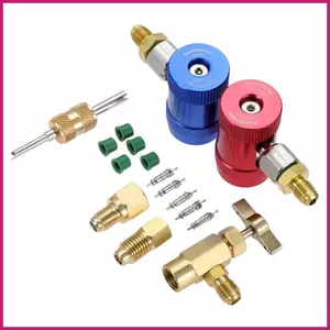 Bộ chuyển đổi làm lạnh ô tô R1234YF Đầu nối niêm phong có thể điều chỉnh nhanh Phụ kiện Ac ô tô cho cửa hàng máy nén khí ô tôidaevn
