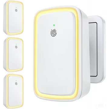 PlugInAirIonizer4Pack Máy lọc không khí Ion âm, Máy lọc không khí im lặng, Thích hợp cho gia đình, phòng ngủ, văn phòng, máy lọc không khí Mini di động tầng hầm, loại bỏ mùi hôi, bụi, v.v.