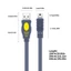 Thiết bị đa phương tiện di động BTM Cáp USB Dây sạc và dữ liệu USB cho máy ảnh ô tô Máy ảnh và thiết bị lưu trữ