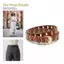 Cheenm Unisex Retro Tròn Bule Đai Da PU Chống Mài Mòn Lỗ Rỗng Dây Đeo Eo Cho Công Sở Dịp Thường Ngày VN