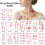 Hoa Hình Xăm Tạm Thời Chống Thấm Nước Body Dán Xương Đòn Nghệ Thuật Deco Ngọt Tươi Phong Cách INS