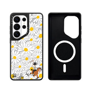 Ốp Điện Thoại Cứng Gương Hoa Từ Tính Cho Samsung Galaxy S26 25 24 23 UItra S26 25 24 23 Plus Vỏ Bảo Vệ Chống Sốc
