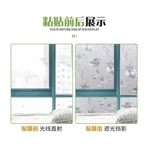 Miếng Dán Kính Mờ Trong Suốt Opaque Văn Phòng Chống Nhìn Trộm Cửa Sổ Phòng Tắm Tĩnh Cửa Sổ Lưới Tản Nhiệt Miếng Dán YZ0A