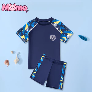 Bộ đồ bơi hai mảnh khô nhanh cho trẻ em dành cho bé trai, đồ bơi đi biển nhẹ và co giãn cao