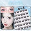 6 Hàng Lông Mi Giả Siêu Mỏng - Không Keo Đen C Curl 9-13mm Chiều Dài Hỗn Hợp Nhẹ
