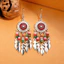 Bông tai tua rua dài cao cấp phong cách dân tộc Bông tai Bohemian Bông tai hàng ngày Bông tai phù hợp