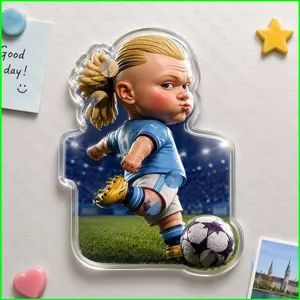 HT3 Erling Haaland Nam Châm Tủ Lạnh Từ Hoạt Hình Sáng Tạo Cầu Thủ Bóng Đá Trang Trí Nhà Cửa TH3