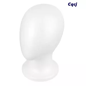 Đầu Mannequin Xốp CQCJ, Đế trưng bày tóc giả trắng nhẹ, Đầu Manikin ổn định