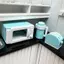 Khung Ảnh 1 Bộ 1: 12 Nhà Búp Bê Mini Lò Vi Sóng Máy Làm Bánh Mì Ấm Siêu Tốc Bộ Dụng Cụ Nhà Bếp Đồ Chơi VN