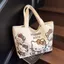 2025 Hoạt Hình Đi Lại Vai Tote HelloKitty Túi Vải Túi Tote Trang Điểm Lưu Trữ Túi Vải Nhỏ Di Động