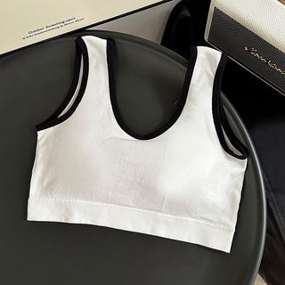 Thời Trang Thiếu Niên Quần Lót Bé Gái Áo Ngực Thời Kỳ Phát Triển Học Sinh Dây Đeo Đầu Thoải Mái Không Viền Thép Quần Lót