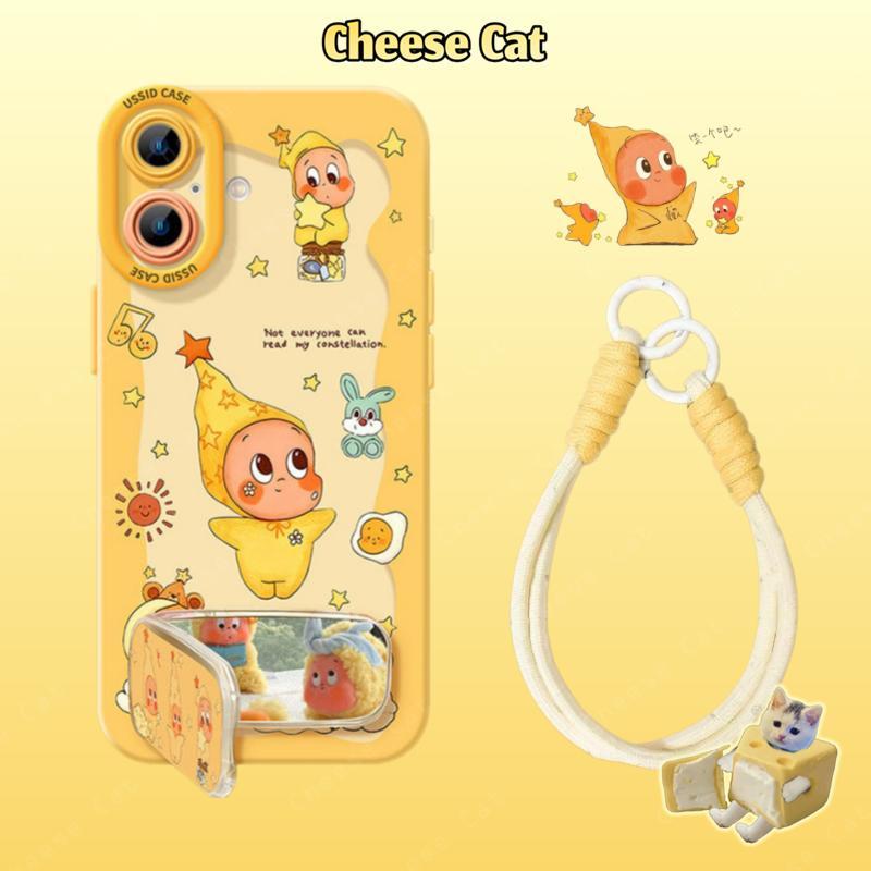 cho Twinkle Ốp điện thoại xing'x dễ thương có dây buộc cho iPhone 13 14 11 12 15 16 17 Pro Max Xs Max XR 7 8 Plus