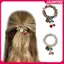 JASMINE Nhiều Màu Sắc Kim Cương Giả Anh Đào Co Giãn Tóc Nữ Cô Gái Ngọt Ngào Trang Trí Tóc Scrunchie Dây Buộc Tóc Pha Lê Phụ Kiện Tóc JASMINE