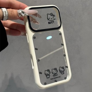 Cặp đôi màu sắc tương phản cửa sổ lớn phù hợp cho vỏ điện thoại di động Apple 17 iphone16 / 15 / 13 trong suốt 14 vỏ mềm 12 phụ nữ