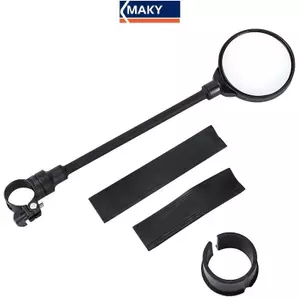 MAKY 1 Chiếc Xe Đạp Gương Ống Có Thể Điều Chỉnh Gương Chiếu Hậu Phản Quang Gương Phía Sau Tay Cầm Gương Đi Xe Đạp Sản Phẩm VN