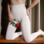 SWSW Cao Cấp Nẹp Bụng Mở Đáy Quần Legging Nữ Thu Đông Plus Nhung Ôm Hơn Nhìn Gợi Cảm Miễn Phí Mang Lại Kích Thước Lớn Xương Cá Cotton Rỗng Quần Gợi Cảm Giường Hình Ảnh