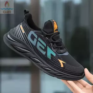 Giày thể thao GILL, Giày thể thao nam chống mài mòn thoáng khí, Giày chạy bộ buộc dây mềm chống trượt thời trang dành cho nam