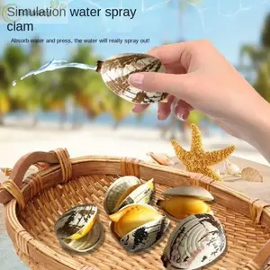 EDIWANY Xịt Nước Clam, Đồ Chơi Chơi Nước Đi Biển Đồ Chơi Xịt Nước Di Động, Mô Phỏng Clam Press-Loại Xịt Nước Đồ Chơi Tricky