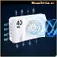Đèn LED máy ảnh MONOSTYLE 40W, Nhiệt độ màu kép 0-100% Đèn Video COB 40W có thể điều chỉnh, Túi di động 4400mAh có thể sạc lại 2800K-9000K Chụp ảnh chiếu sáng chụp ảnh