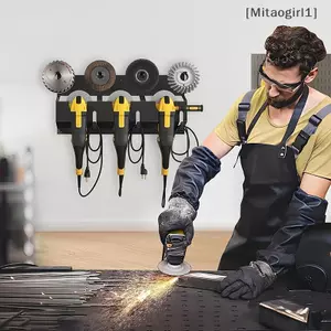 Giá đỡ máy mài góc Kệ treo tường bằng kim loại Kệ treo tường Giá đỡ đánh bóng cố định Lưu trữ ổn định cho nhà để xe tại nhà xưởng [Vn]