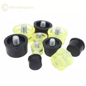 GE 1 Cặp Đầu Búa Cao Su Hai Mặt 25mm 30mm 35mm 40mm 45mm Búa Vàng Thay Thế Đầu Nhổ VN