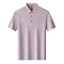 Áo thun ngắn tay mùa hè nam mùa hè Ice Silk POLO Áo sơ mi thoáng khí giữa tuổi cổ điển Ve áo mỏng nửa tay Áo sơ mi POLO KAYZ
