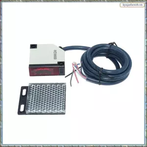 Cảm biến rào cản ánh sáng phản xạ vuông DC12-24V E3JK-R4M1 Công tắc quang điện phản quang