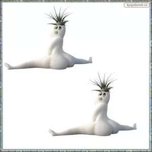 2 Chiếc Ngộ nghĩnh Lớn Booty Ghost Planter Air Fern Display Stand