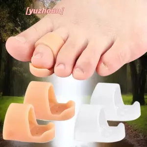 1 Cặp Dụng cụ tách ngón chân có thể tái sử dụng Dụng cụ chỉnh sửa ngón chân Bunion Bảo vệ ngón chân nhỏ Hallux Valgus Miếng đệm giảm đau chăm sóc bàn chân Chăm sóc bàn chân