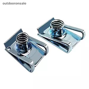 10 chiếc M4 / M5 / M6 / M8 Thép lò xo Loại chữ U Kẹp ren Reed Nuts cho ô tô Xe máy ATV FSI