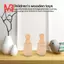 Gỗ Peg People Nesting Set Wood Peg Dolls Kids DIY Montessori Toy Pack gồm 10