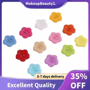 100 Cái / lốc Nút Nhựa May DIY Craft decal cho Trẻ Em Hoa mận