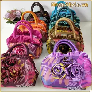 MONOSTYLE Mẹ Xô Túi, Thêu Hoa Phong Cách Quốc Gia Mẹ Túi, Thiết Kế Sang Trọng Hoa Trang Trí Bữa Tối Túi Quà Tặng Người Cao Tuổi