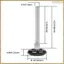 10 Gói Đen 2 "Nylon Cửa Nhà Để Xe Con Lăn Cửa Bánh Xe Thay Thế Yên Tĩnh Nhà Để Xe Con Lăn Đôi Con Dấu Vòng Bi Con Lăn Cửa Trượt