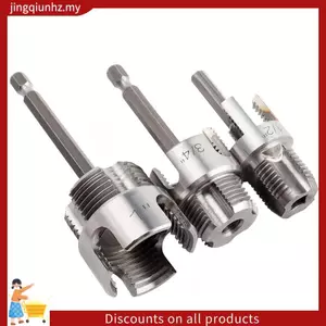 3 Công cụ ren ống bên trong & bên ngoài tích hợp Công cụ cắt ren ống chức năng kép cho 1 / 2 "& 3 / 4" & 1 "PVC