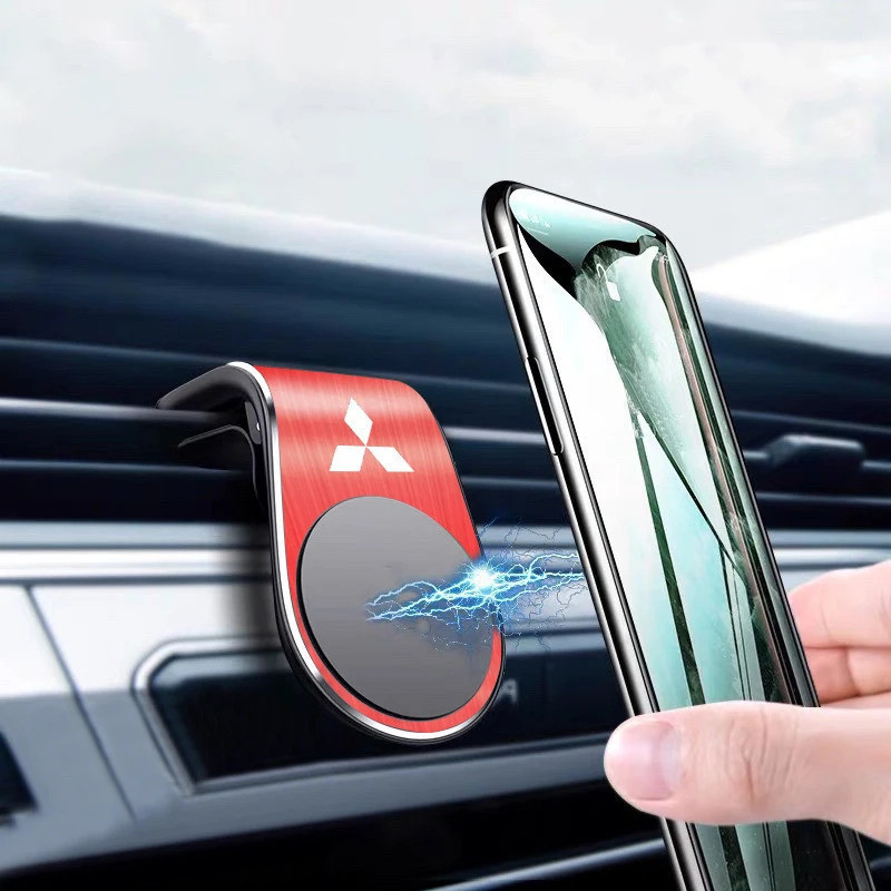 Xe Từ Tính Hình Chữ L Giá Đỡ Điện Thoại Di Động Gắn Điện Thoại Thông Minh Hỗ Trợ Đứng Cho Mitsubishi Ralliart Lancer 9 10 Asx Outlander Pajero